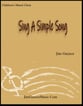 Sing A Simple Song Unison/Mixed choral sheet music cover